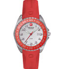 Swiss Military Hanowa Women's Red Sealander Red Rubber Band Watch